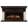 Каминокомплект Electrolux EFP/P-4220LS + портал Firelight Michigan 42/40/36 камень молочный/шпон темный дуб