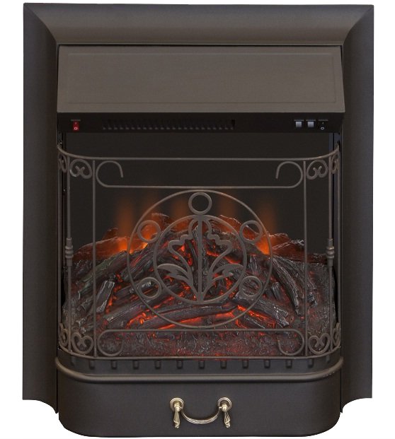 Каминокомплект Interflame Аспен бежевый патина с очагом Majestic FX M Black