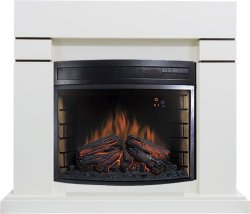 Каминокомплект Royal Flame Lindos белый с очагом Dioramic 28 LED FX
