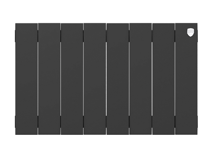 Биметаллический радиатор отопления Royal Thermo PianoForte 300 8 секций Noir Sable